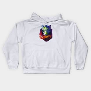 Multicolored Tiger Kids Hoodie